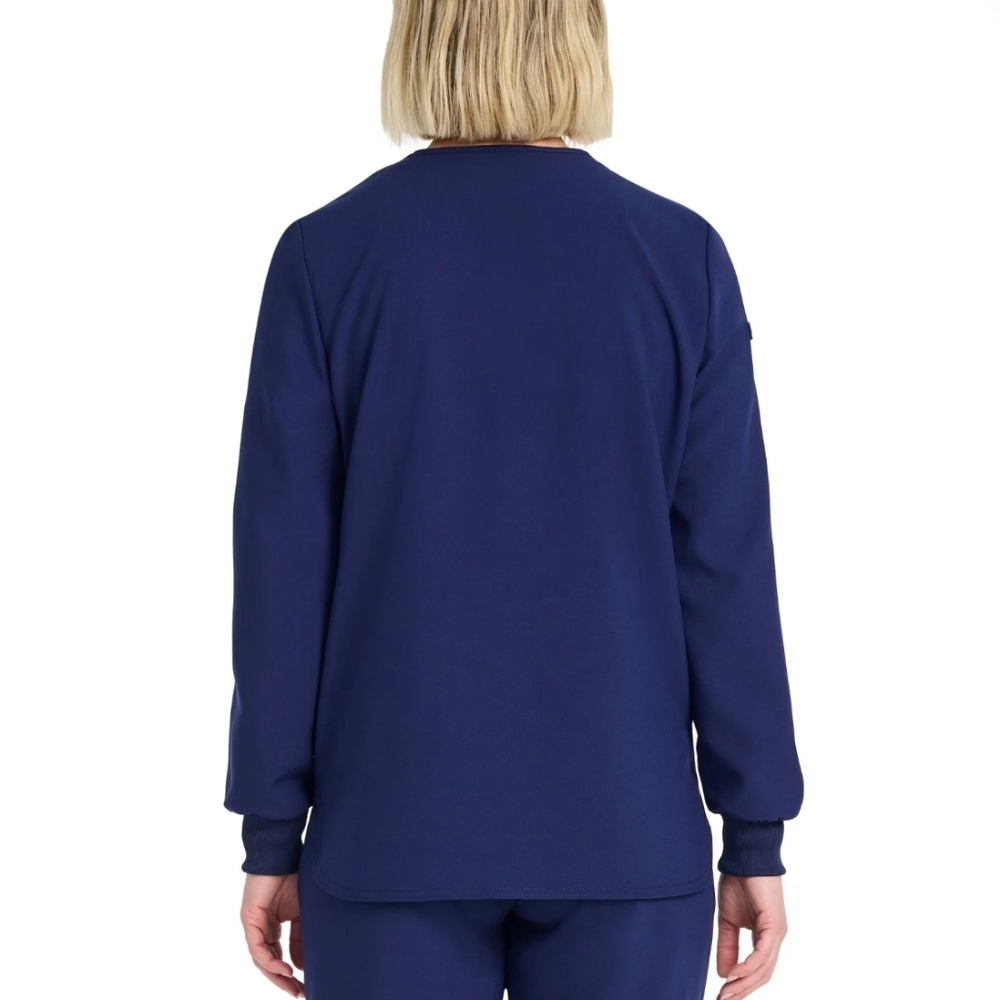 Scrubstar Women's Stretch Snap Warm-up Jacket - Picture 3 of 7